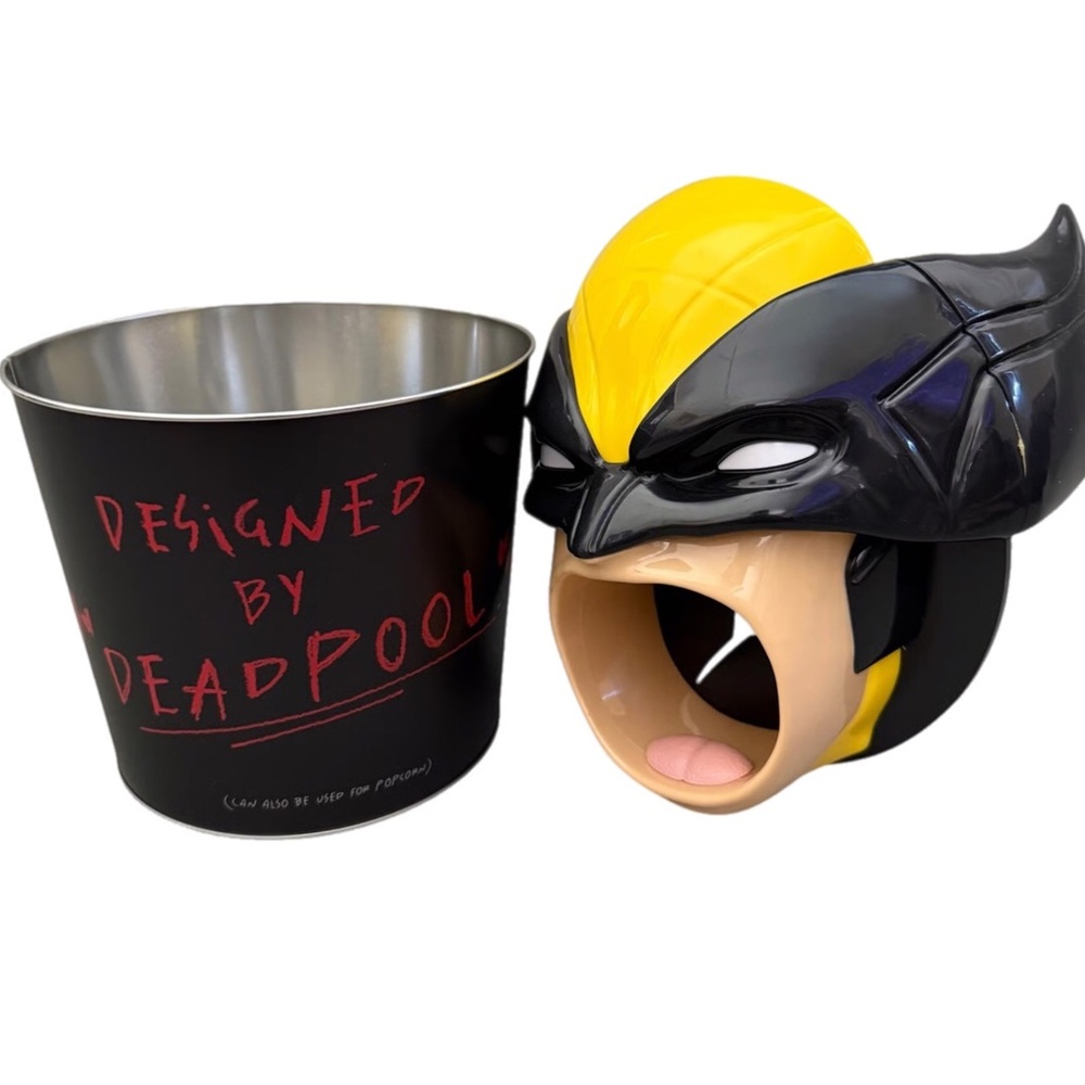 Deadpool Wolverine Marvel Popcorn Bucket AMC Exclusive Limited edition 😵👹